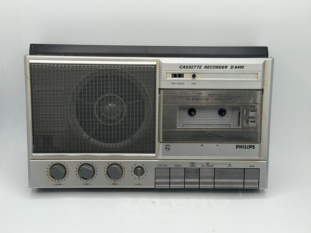 Magnétophone à Cassette Philips D6350 Avec Contrôle De Vitesse Pitch - Lecture/Enregistrement - Occasion