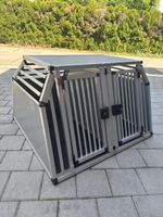 Hundetransportbox Aluminium guter Zustand leichte Gebrauchss