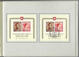 PTT-GESCHENKHEFT 1941, PJ BLÖCKE + VIERERBL.-SATZ MIT ET-0 +