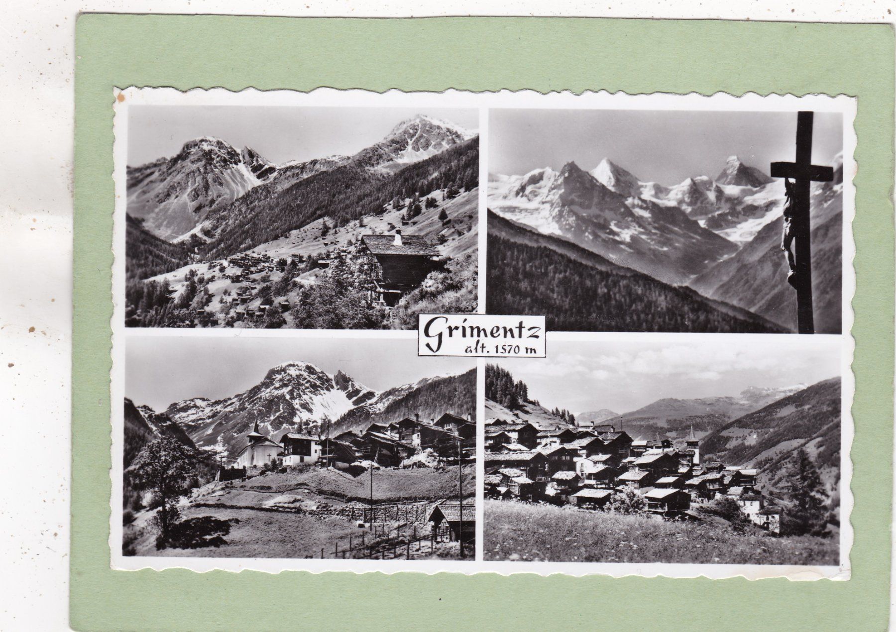 Cartoline postali: Grimentz 1955 – Usato da Herisau venduto da Lisegrat2008