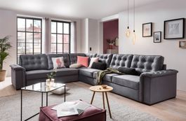 XL ECKSOFA MIT BETTFUNKTION & STAURAUM  SALE%