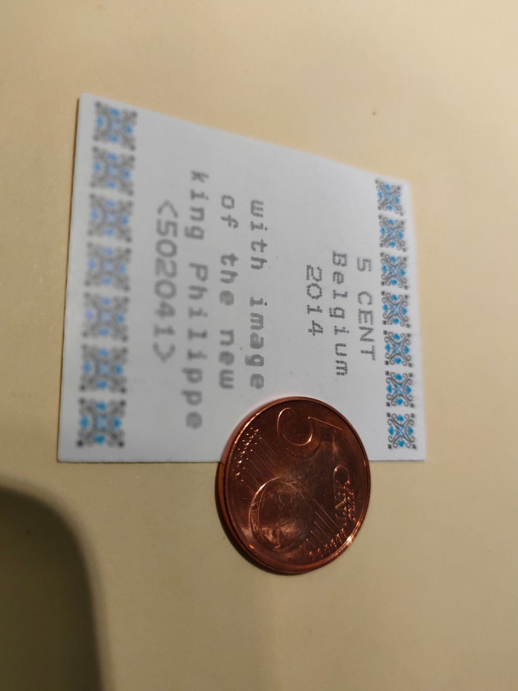 Alle Münzen: 5 Cent Belgien 2014 König Philippe <502041> – Gebraucht aus Zürich von Joer 1