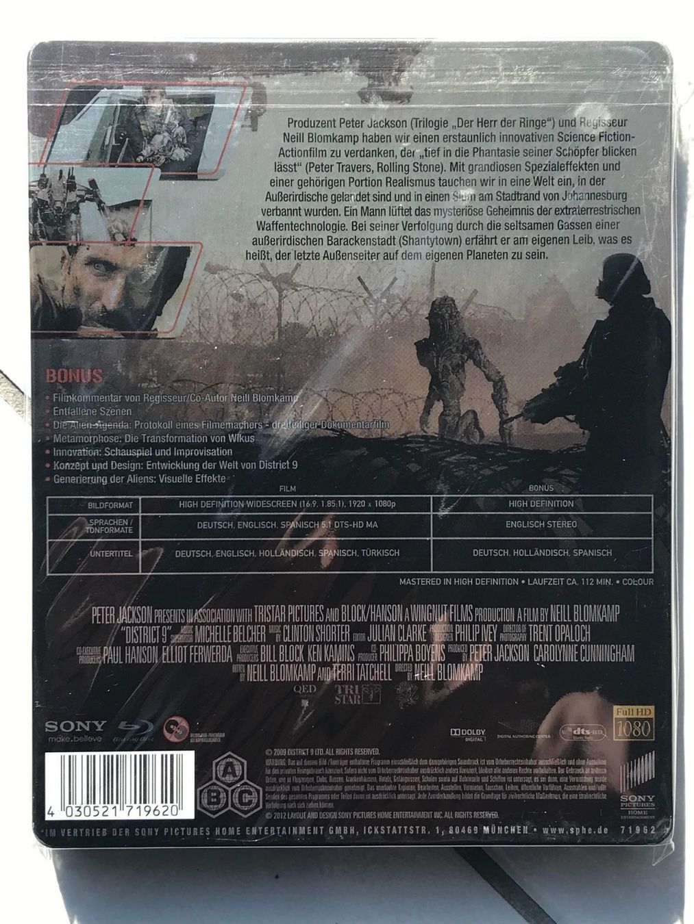 Tutti i DVDs: District 9 _ Bluray Steelbook – Usato da Läufelfingen venduto da Badvision 1