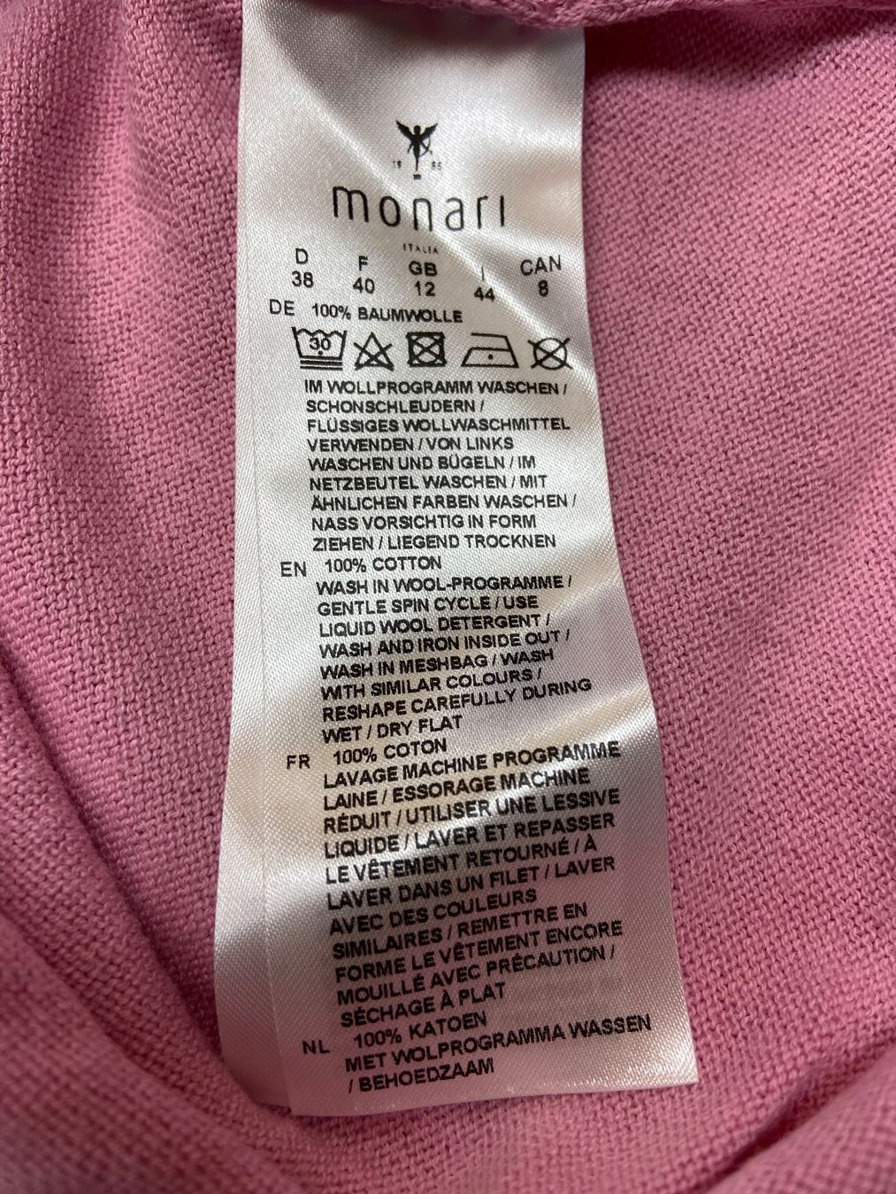 Monari Maglioni & Felpe: Pinker, feiner Pullover der Marke Monari, Gr. 34 – Usato da Kleinandelfingen venduto da linssandra 4