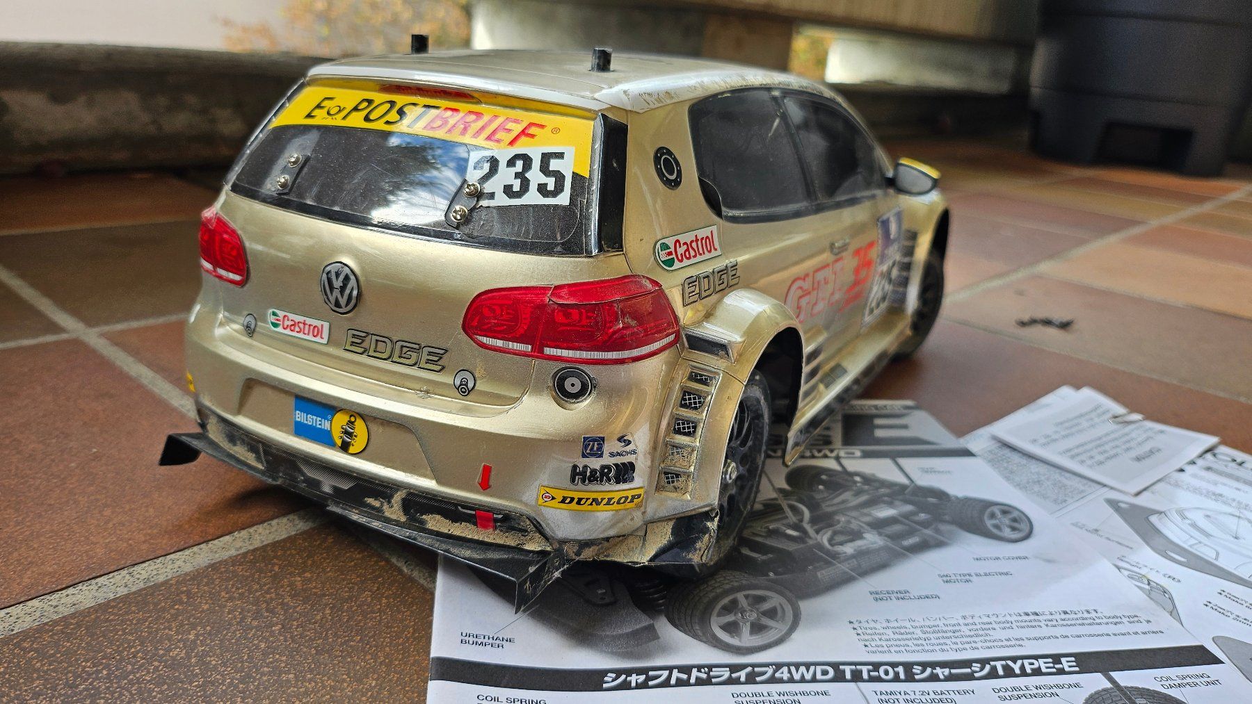 Tamiya Modellismo RC: Tamiya RC VW Golf24 TT-01 Type-E Chassis gebraucht – Usato da Bülach venduto da pol_x5nm 4