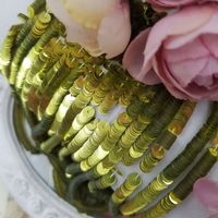 Französische Pailletten, 4 mm, Metallic-Effekt (#2056)