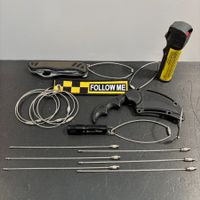 💥TOP 6x EDELSTAHL KEYWIRE KABEL SCHLÜSSELBUND TACTICAL DEFE