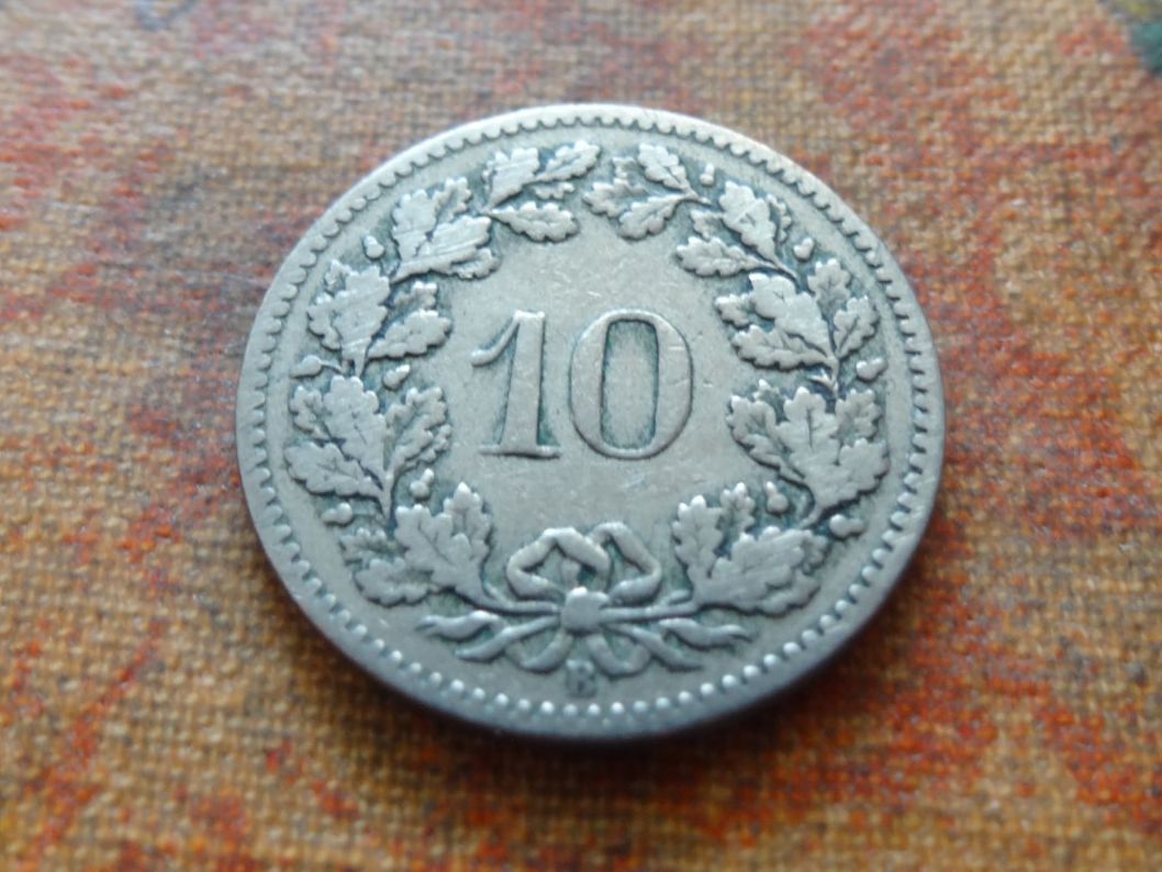 Tutti le monete: 10 Rp. 1898  (B) – Usato da Romanel-sur-Lausanne venduto da Swift13 1