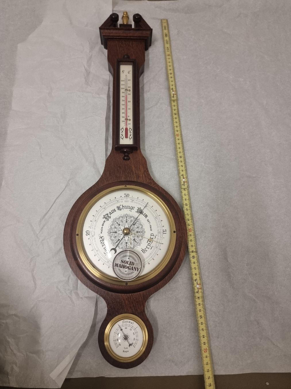 Altri elettrodomestici e apparecchi d’epoca: Barometer Thermometer Holz Messing West Germany Vintage  – Usato da Olten venduto da Mezopotamya