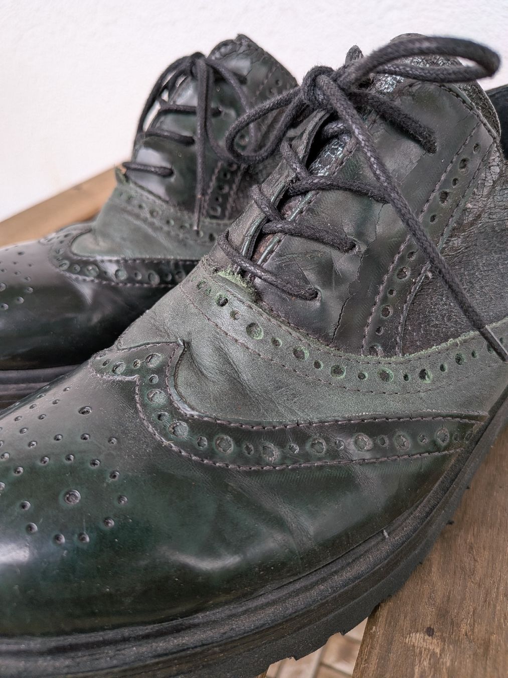 Scarpe da donna: Schnürschuhe dunkelgrün Gr.38 – Usato da Bern venduto da dun 1