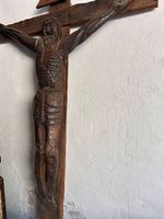 Croce in legno messicana Gesù Cristo