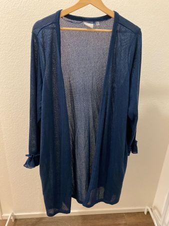 Junarose Cardigan petrol Gr. L (46 - 48)