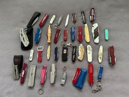 Grosses LOT Sackmesser Victorinox Wenger.. 37 Stück
