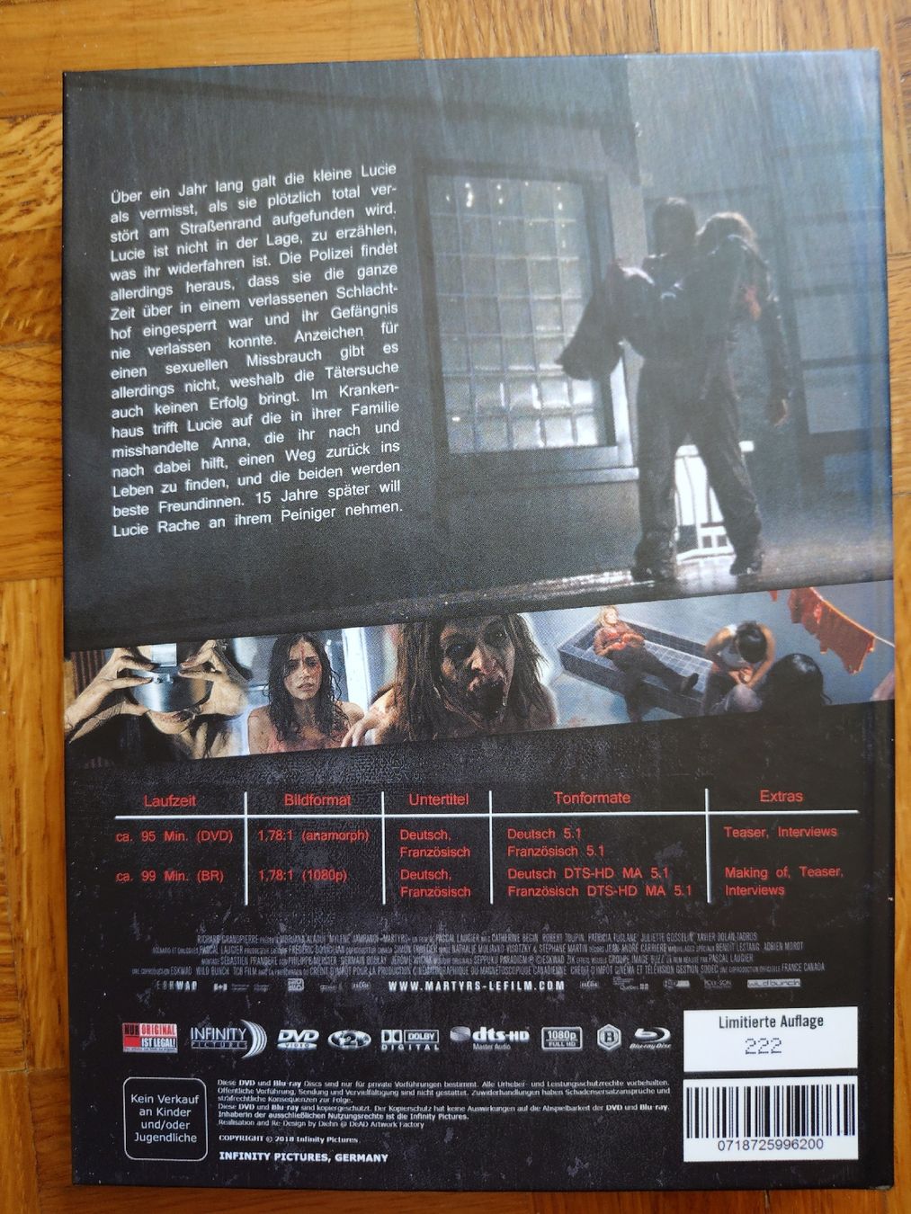 Tous les DVDs: Martyrs - Blu-ray & DVD - Mediabook – D'occasion à Yverdon-les-Bains par Scottish_Blood 3