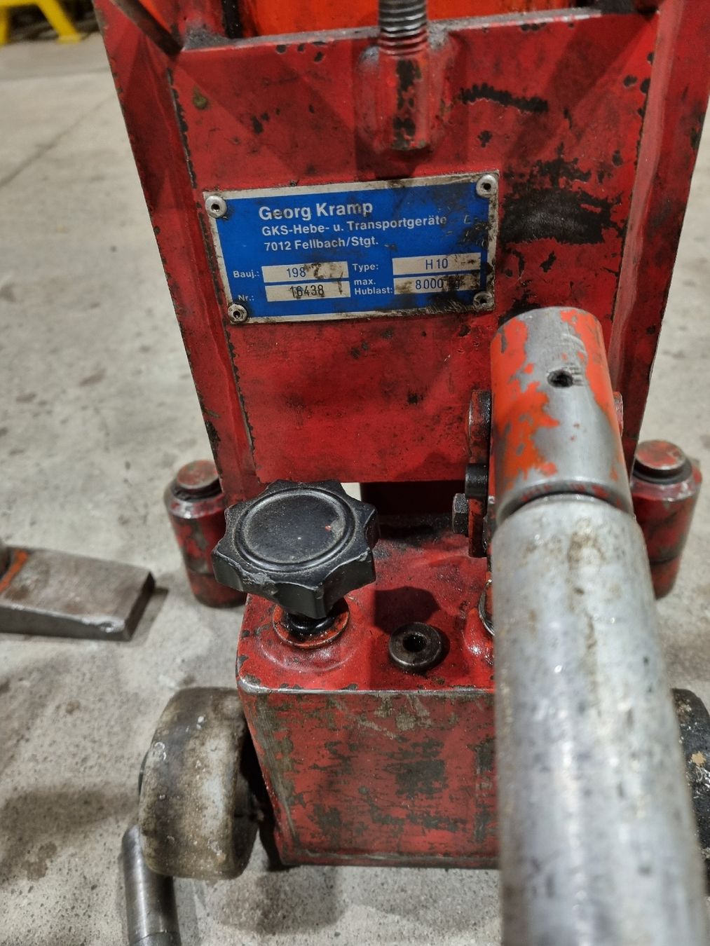 Alle Werkzeuge: Maschinenheber Hydraulikheber 10 T – Gebraucht aus sins von villiger1964 4