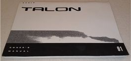 1991 EAGLE TALON  Owner's Manual  CHRYSLER MITSUBISHI CORP.