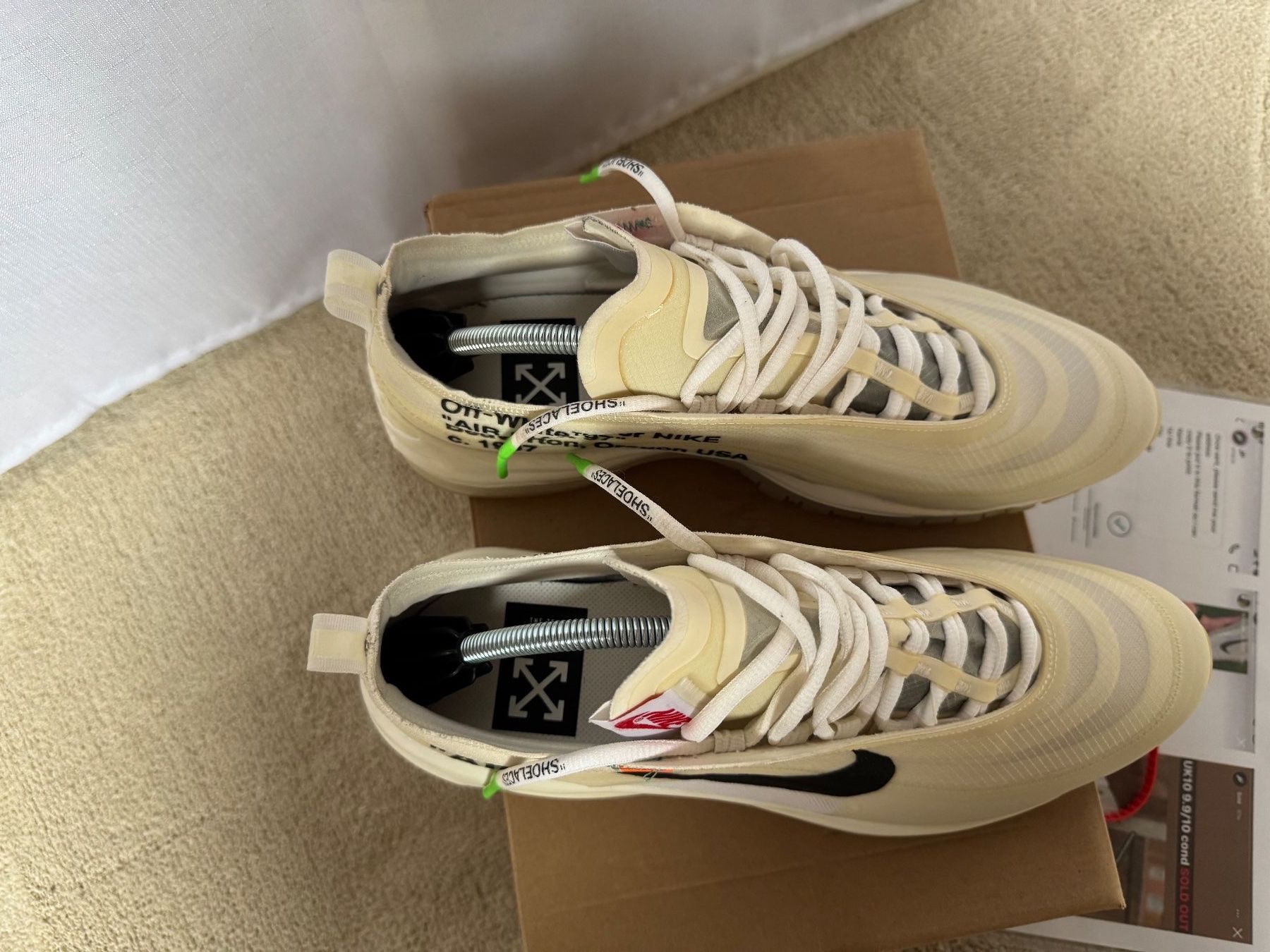 Off-White Scarpe da uomo: Nike Air Max 97 Off White – Usato da Visperterminen venduto da lgresell 1
