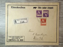 TR48 Enveloppe + Timbre Suisse 1933