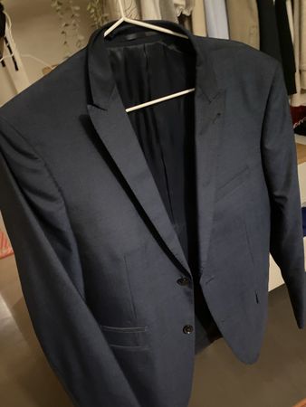WE Herrenanzug Gr. 48 / M Dunkelblau Slim Fit