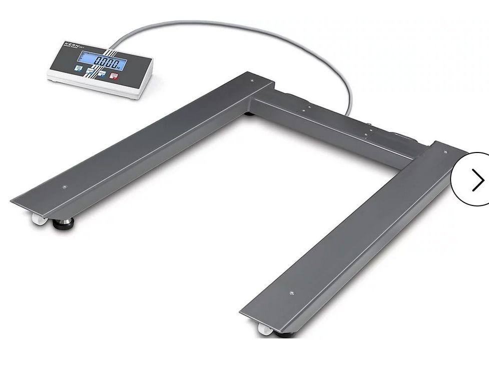 T-Mech Industriewaage 80x80 Cm – Bodenwaage Für Paletten, Bis 3000 Kg, Mit LCD Und Akku