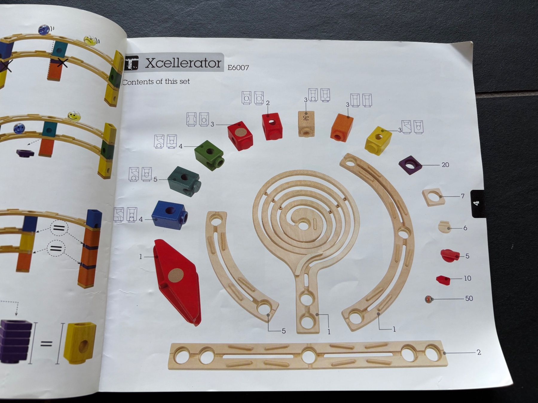 Quadrilla Giocattoli: Kugelbahn Quadrilla Xcellerator komplettes Set – Usato da Wetzikon ZH venduto da Youna01 1
