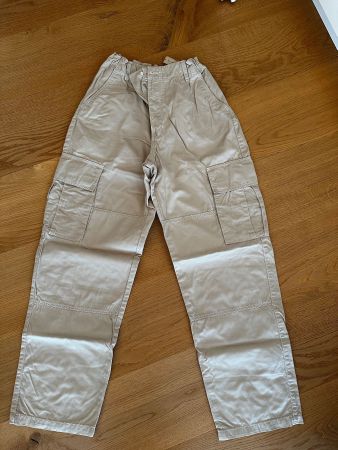 H&M Cargo-Stoffhose Gr. 164, beige