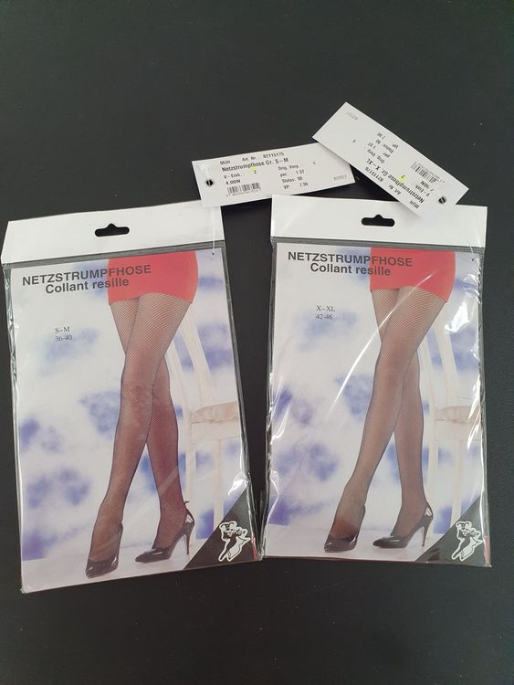 SNDE 2er Pack Netzstrumpfhosen Schwarz - Sexy Fishnet Strümpfe Mit Hoher Taille