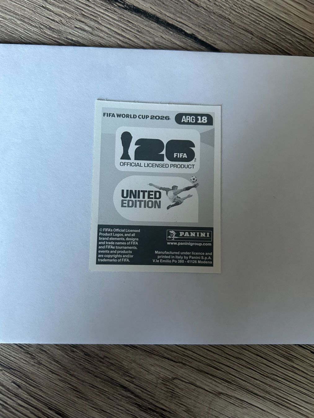 Panini Carte collezionabili: Panini FIFA World Cup 2026 - ARG 18 – Usato da Zumikon venduto da meter03 1