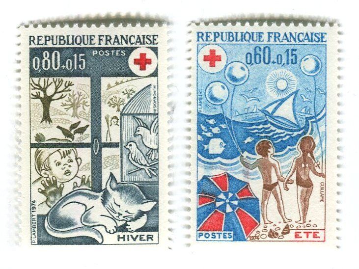 Tutti i francobolli: Briefmarken "Rotes Kreuz". Frankreich – Nuovo e nell'imballaggio originale da Basel venduto da Butsch5