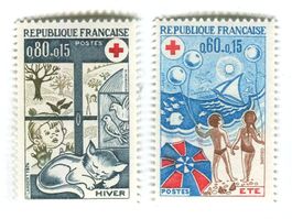 Briefmarken "Rotes Kreuz". Frankreich
