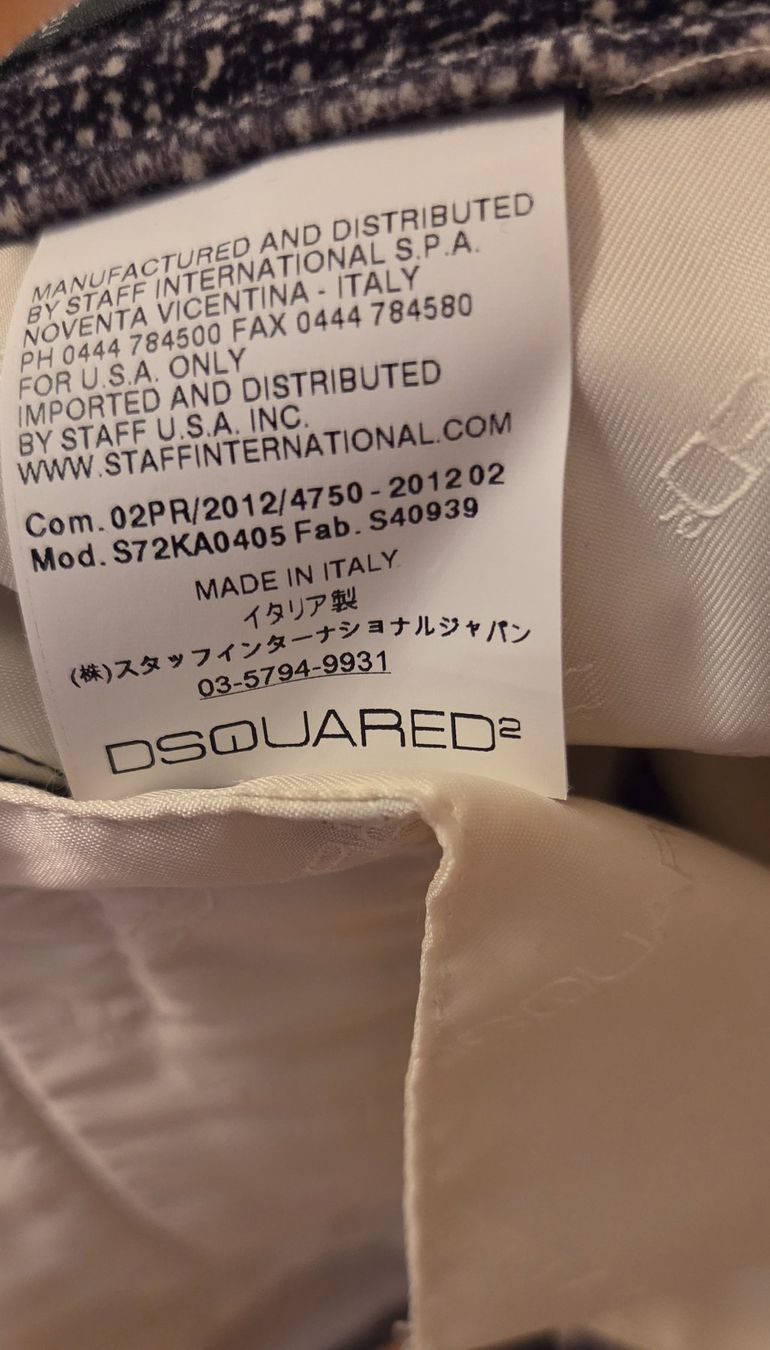 Pantaloni: Samthose DSQUARED2 Dreiviertellänge, NEU, Gr. 40 – Nuovo e nell'imballaggio originale da Wettswil venduto da doe_x6nz 7