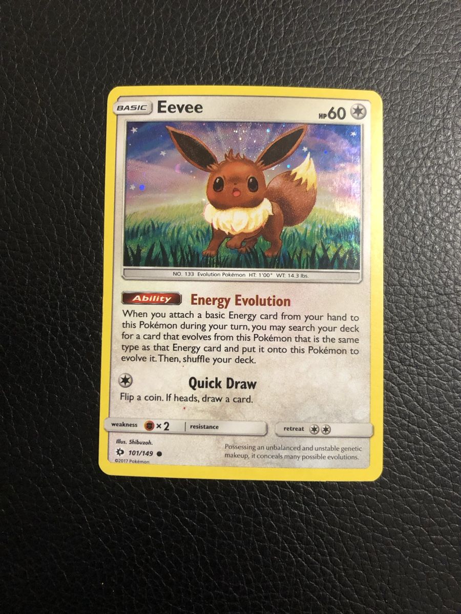 Pokémon Sammelbilder & Trading cards: Sun & Moon Eevee Holo Promo 101/149 Ab 1 – Gebraucht aus Paradiso von