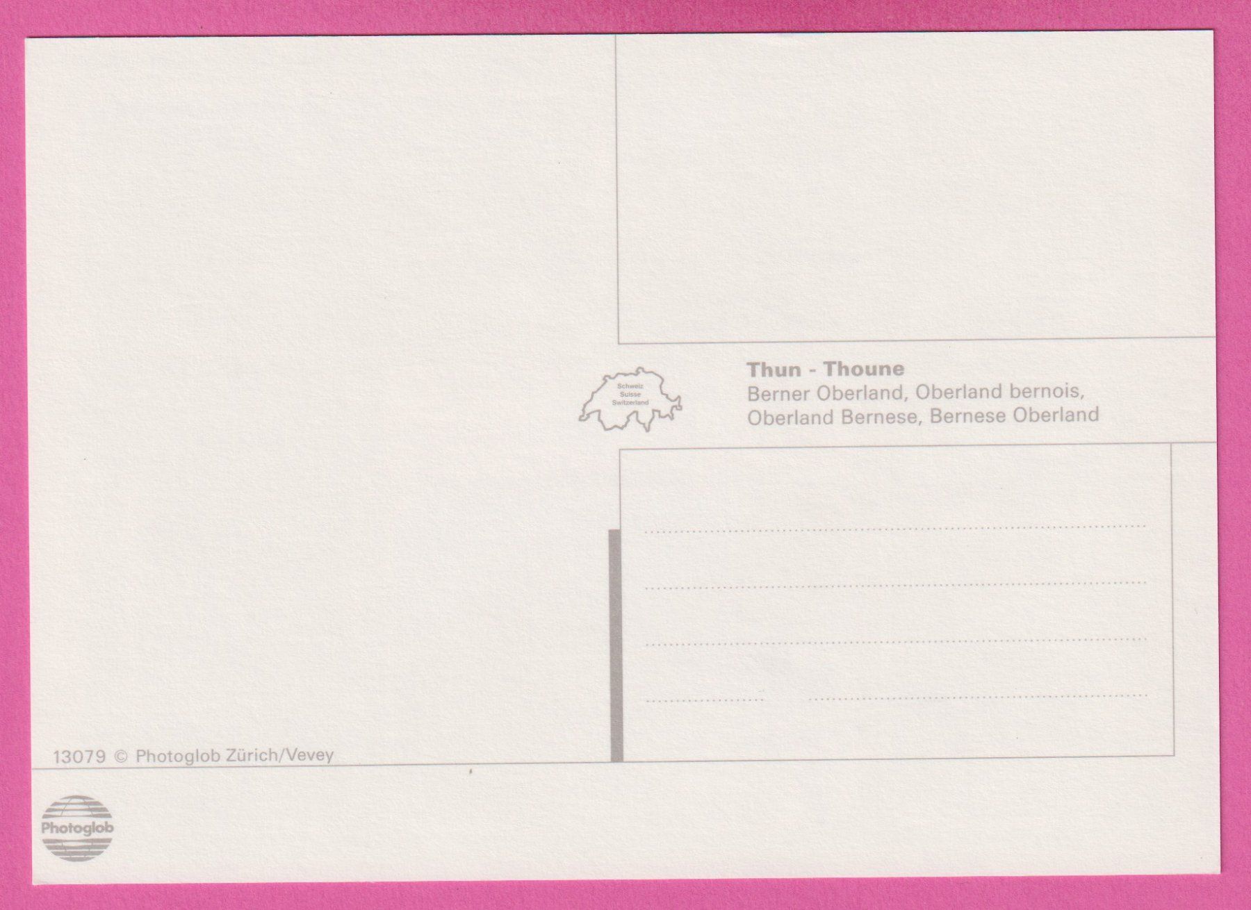 Cartoline postali: Thun Berner Oberland 5-Bild Karte – Usato da Einsiedeln venduto da dillie 1
