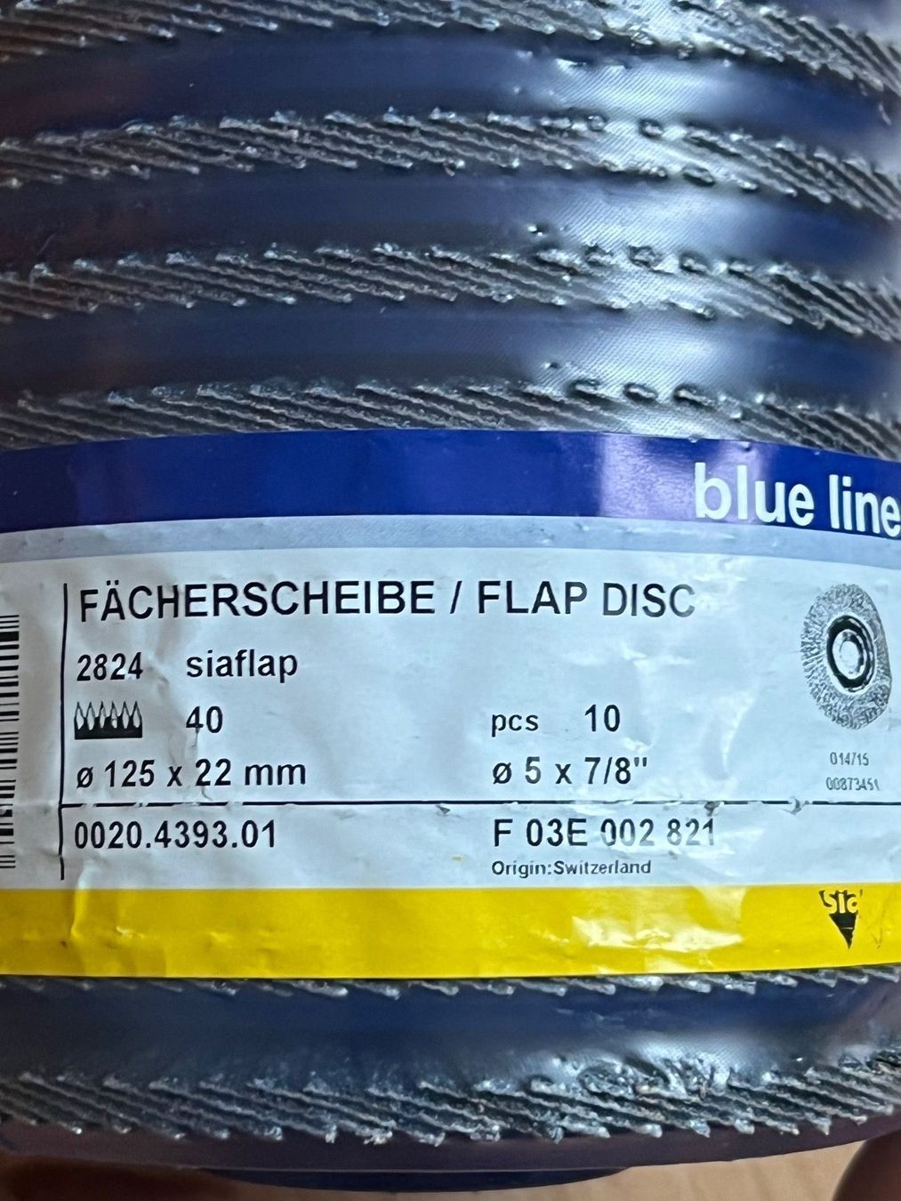 Bosch Tutti gli attrezzi: SIA blue line INOX Fächerscheiben 125mm. PL A2 – Nuovo (secondo la descrizione) da Heerbrugg venduto da ProBau-Liq 2