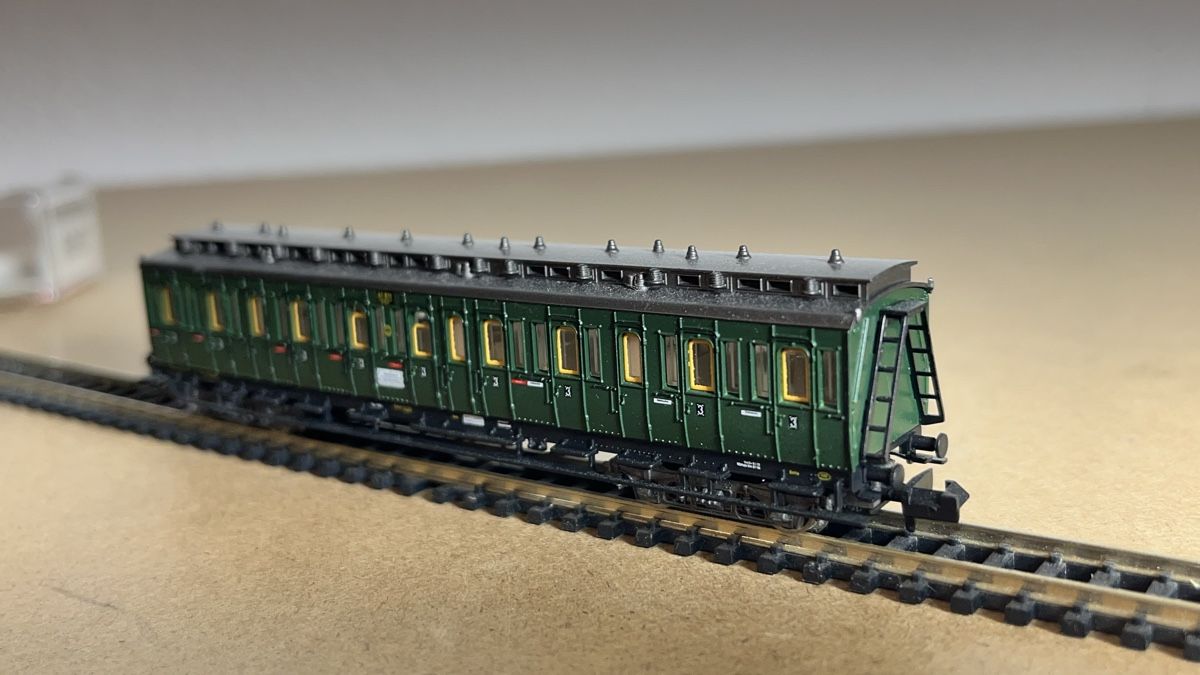 Fleischmann Modellini di ferrovie: Fleischmann 8087 Abteilwagen DRG Spur N – Nuovo (secondo la descrizione) da Windlach venduto da Kelebra 5