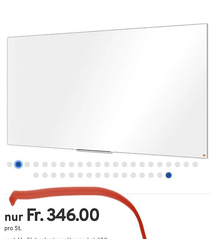Wandtafeln: Neues Nobo Whiteboard 100x200cm, weiss – Neu (gemäss Beschreibung) aus Necker von liq24 1