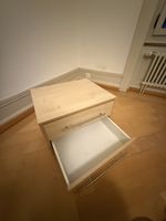 Bed side table on wheels