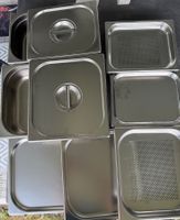 Gastronorm Behälter Set Edelstahl GN 2/3 1/2, neuwertig