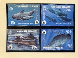 Kaiman Inseln 2003 WWF Satz Kurzflossen Grindwal postfrisch