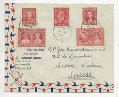 Lettre par avion Canada 1950