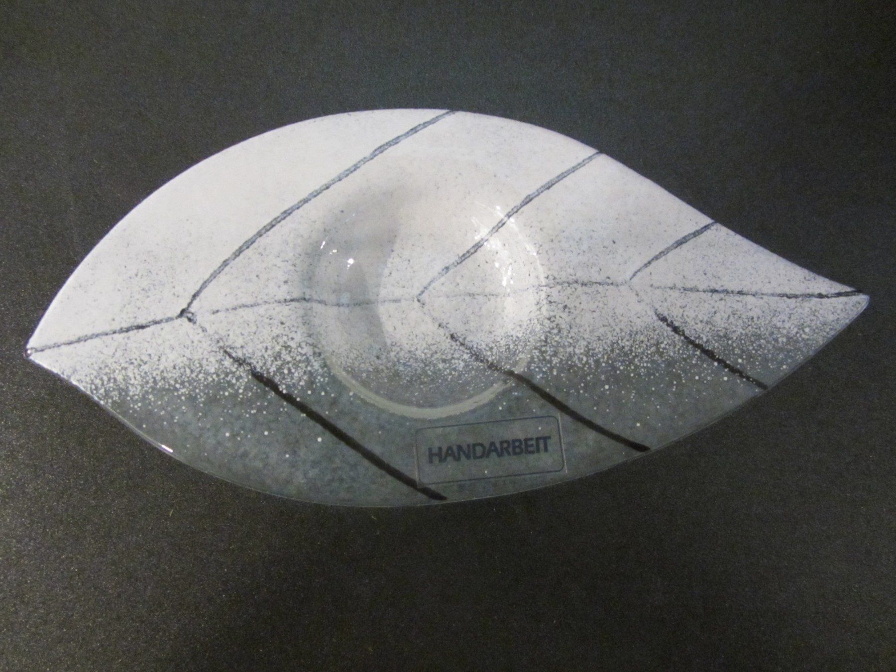 Portacandele: 2 Teelichthalter Glas, Blatt, Handarbeit – Nuovo (secondo la descrizione) da Egliswil venduto da chroetli22 1