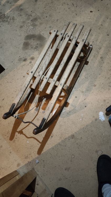 Luge Pliable en Bois Massif pour Enfant Davos - Pinolino