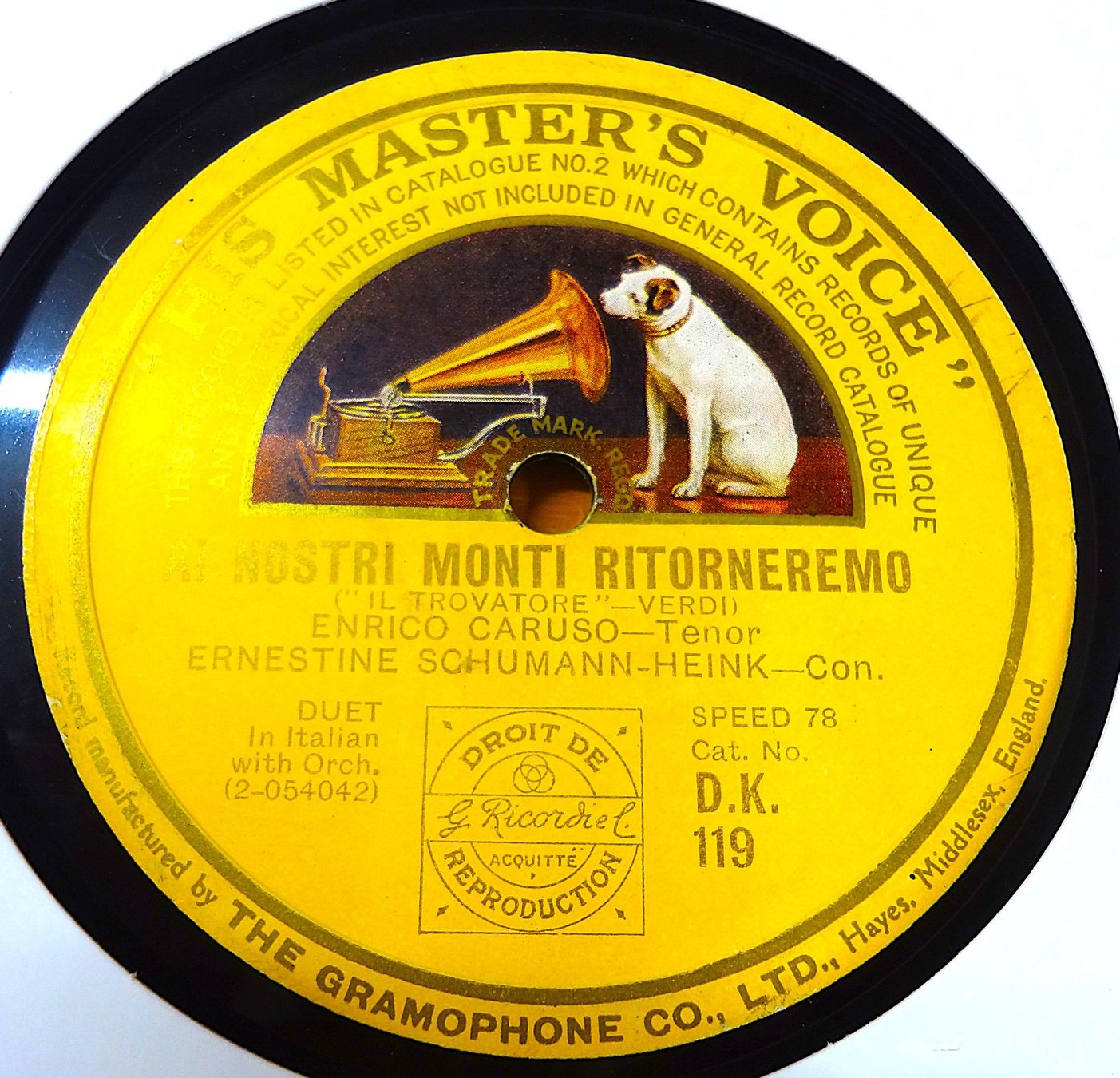 Schallplatten: Enrico Caruso, Konvolut mit 50 Schellackplatten – Gebraucht aus Hemishofen von Phonomandy 4
