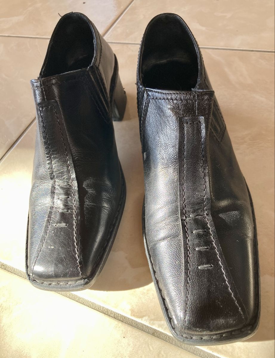 Damenschuhe: Bata Echtleder Stiefeletten, schwarz, Made in Italy – Gebraucht aus Vinelz von Viewfinder84 6