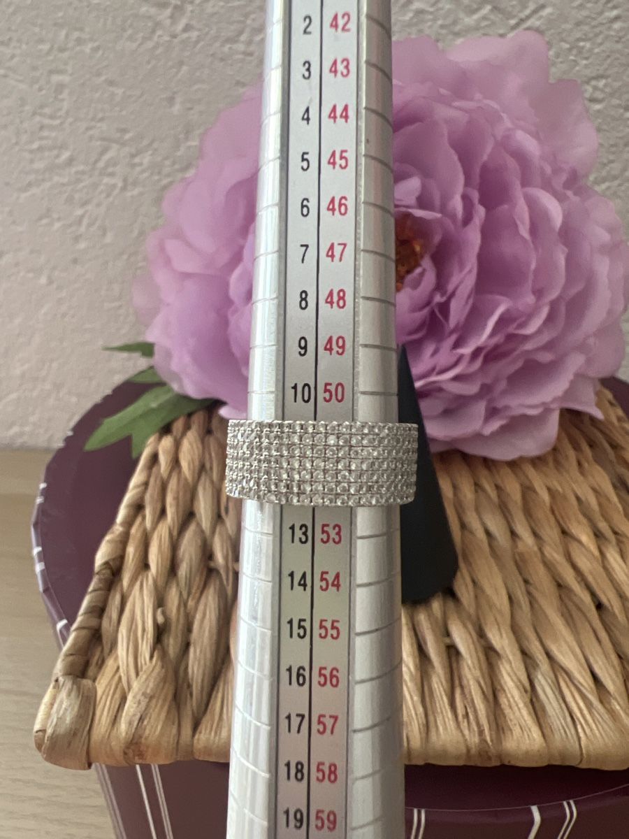 Anelli: Funkelnder Silberring 925 mit Strasssteinen – Usato da Seon venduto da Sunny-Schmuck78 3
