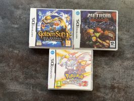 3 x Top Nintendo DS Spiele - Hüllen