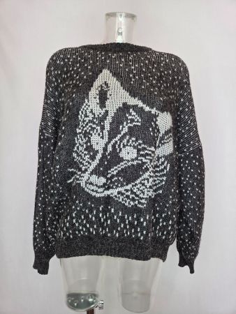 Vintage Fuchs Strickpullover Made in Italy - M-L