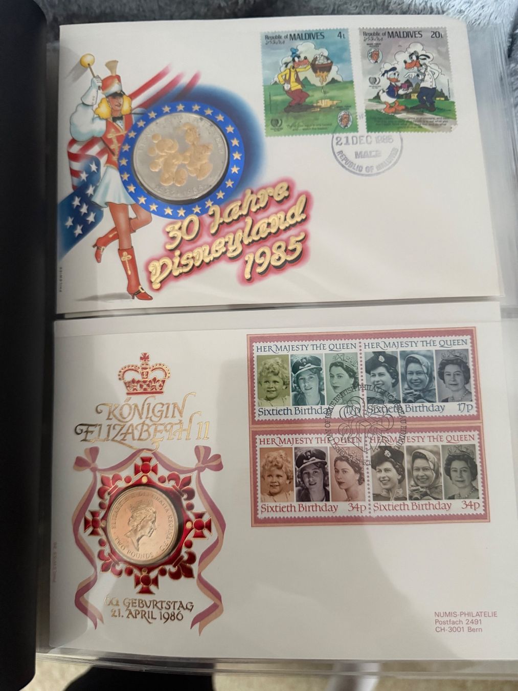 Buste & buste per spedizione: Numisbriefe und verschiedene.Briefmarkenumschläge – Usato da Winterthur venduto da forlinm 5
