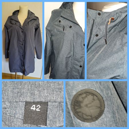 ***RUKKA*** Regenmantel blau Gr 42