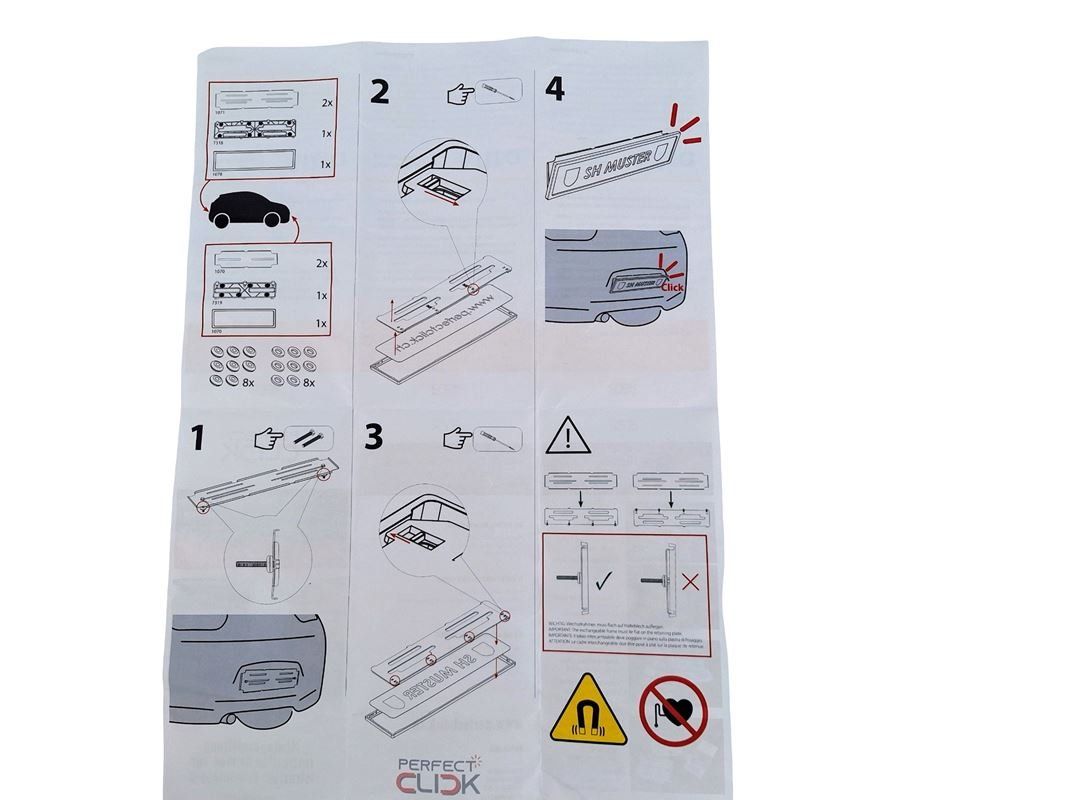 Perfect Click Sonstiges Fahrzeugzubehör: PERFECT CLICK Wechselnummernsystem magnetisch – Neu (gemäss Beschreibung) aus Breitenbach von Restwert_Breitenbach 5